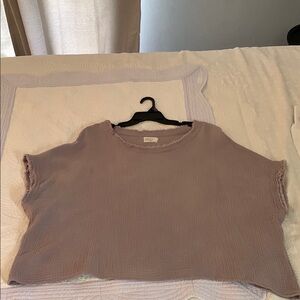 Women's boutique raw hem top